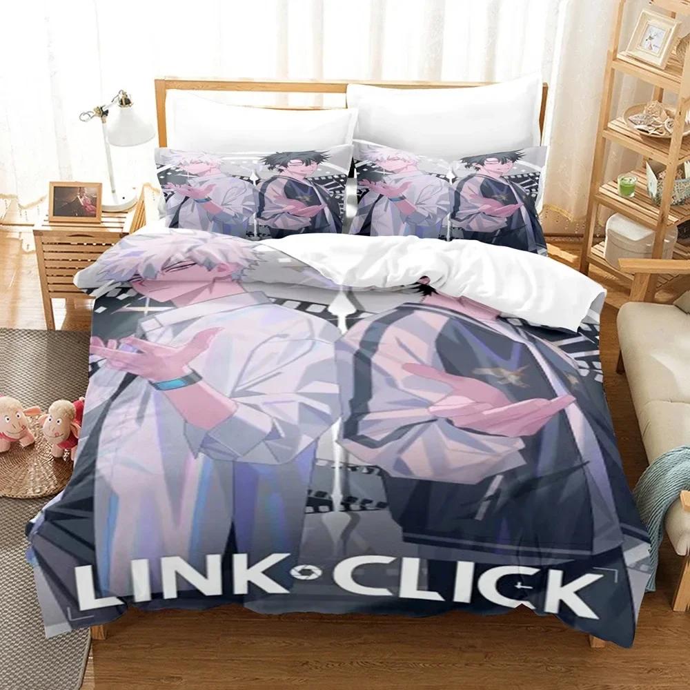 

Comforter 3D Anime The Link Click Bedding Set Printed Bed Set With Bed Soft Single Double Queen King Size Comforter (quilt)-EU Single(135*200cm)3pcs