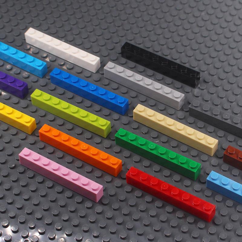 Small Particle Building Block Parts, Brick 1x8 Long Brick, Basic Accessories