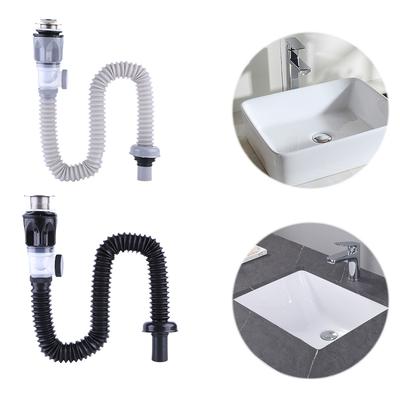 Havza Koku Geçirmez Drenaj Borusu Seti Drenaj Lavabo Lavabo Duvar Drenajı Yatay Drenaj Borusu Banyo Mutfak Aksesuarları için