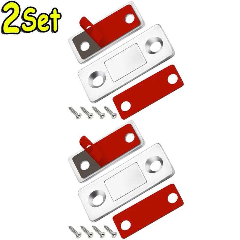 Invisible Strong Magnetic Cabinet Catches Ultra-Thin Door Magnets Stops Adhesive Drawer Magnet Catch for Kitchen Closet Closer