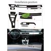 Pro Bmw E90 E92 E93 2005-2012 Lhd 5D Interiér vozu Obal s vzhledem karbonových vláken Ozdobná lišta