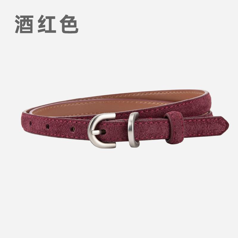 New Punk Casual Suede Belt Ladies Decoration Fashion Versatile Belt
