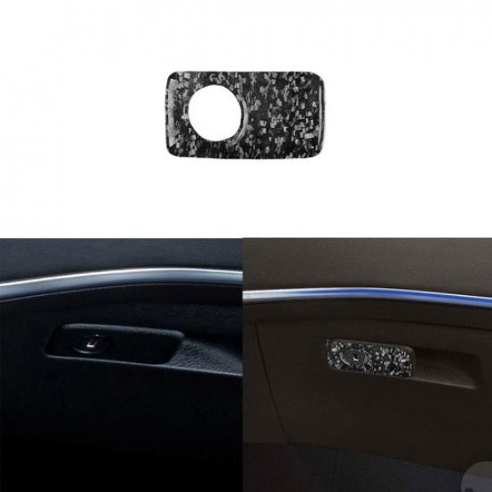 Forged Carbon Fiber Co-pilot Glove Box Switch Handle Cover For Kia Stinger 18-23