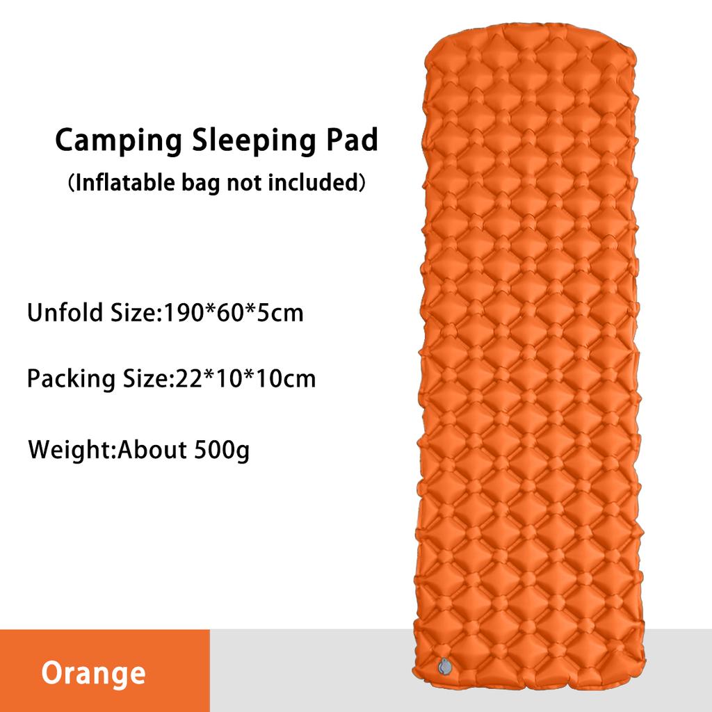 Basics Camping Sleeping Pad Water Resistant Ultralight, Portable Outdoor Air Cushion Sleeping Mat for Hiking and Backpacking