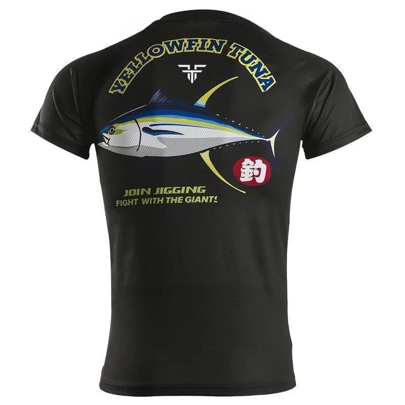 Unisexs and Womens Identical Shortsleeved Fishing Shirts with Round Neck and Sun Protection Specially Designed for Sea Fishing