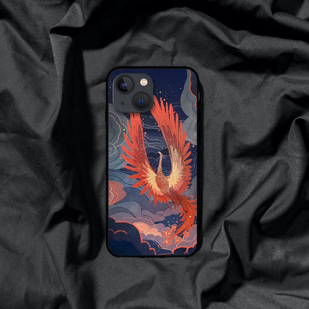 Etui na telefon Fire Phoenix Art do iPhone'a Samsung Galaxy Redmi Xiaomi Oppo OnePlus Note SA 7 8 9 10 11 12 13 14 20 21 22 23 53 54 Pro Max Plus Ultra