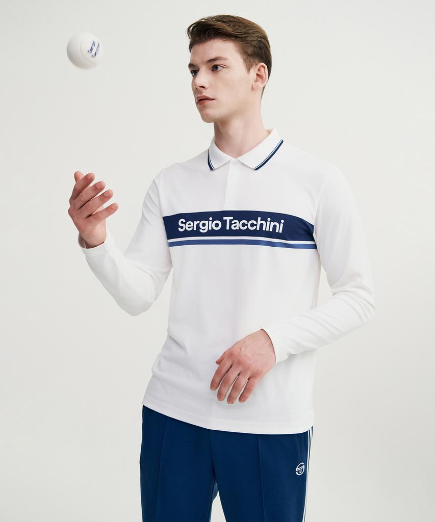 SERGIO TACCHINI M Goat Damarindo Long Sleeve Polo Shirt
