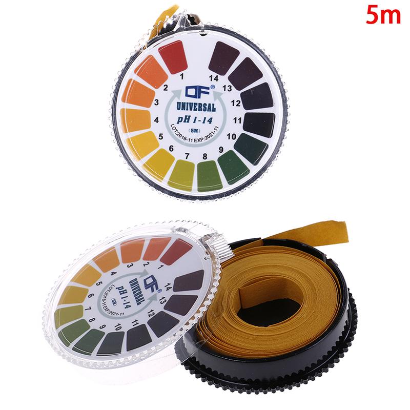 1Roll/5M Laboratory Ph Indicator Test Strip 1-14 Paper Litmus Alkaline Acid