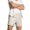 Sports Soft Lambskin Leather Gym Men Closure Elastic White Lace-Up Short Pants