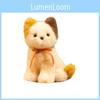 Cat Cuter Plush Doll With Squat Design And Bow Decor For Kids Gift Birthday