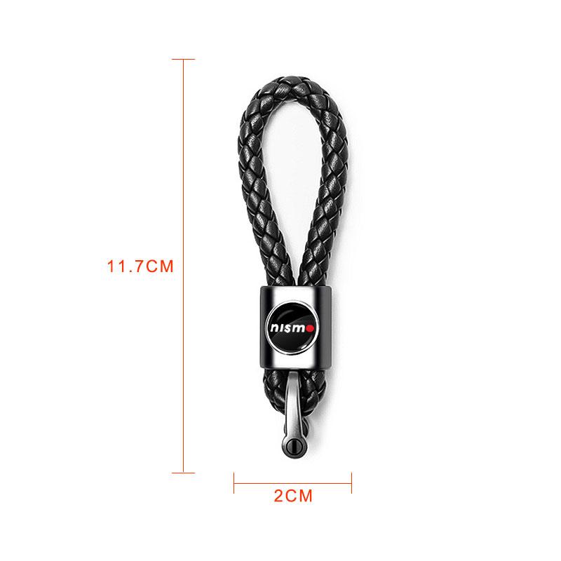1Pcs Car Key Chain Key Ring Key Lanyard Car Emblem Styling For Nissan Nismo Tiida Sylphy Teana X Trail T30 T32 Almera Qashqai J10 J11