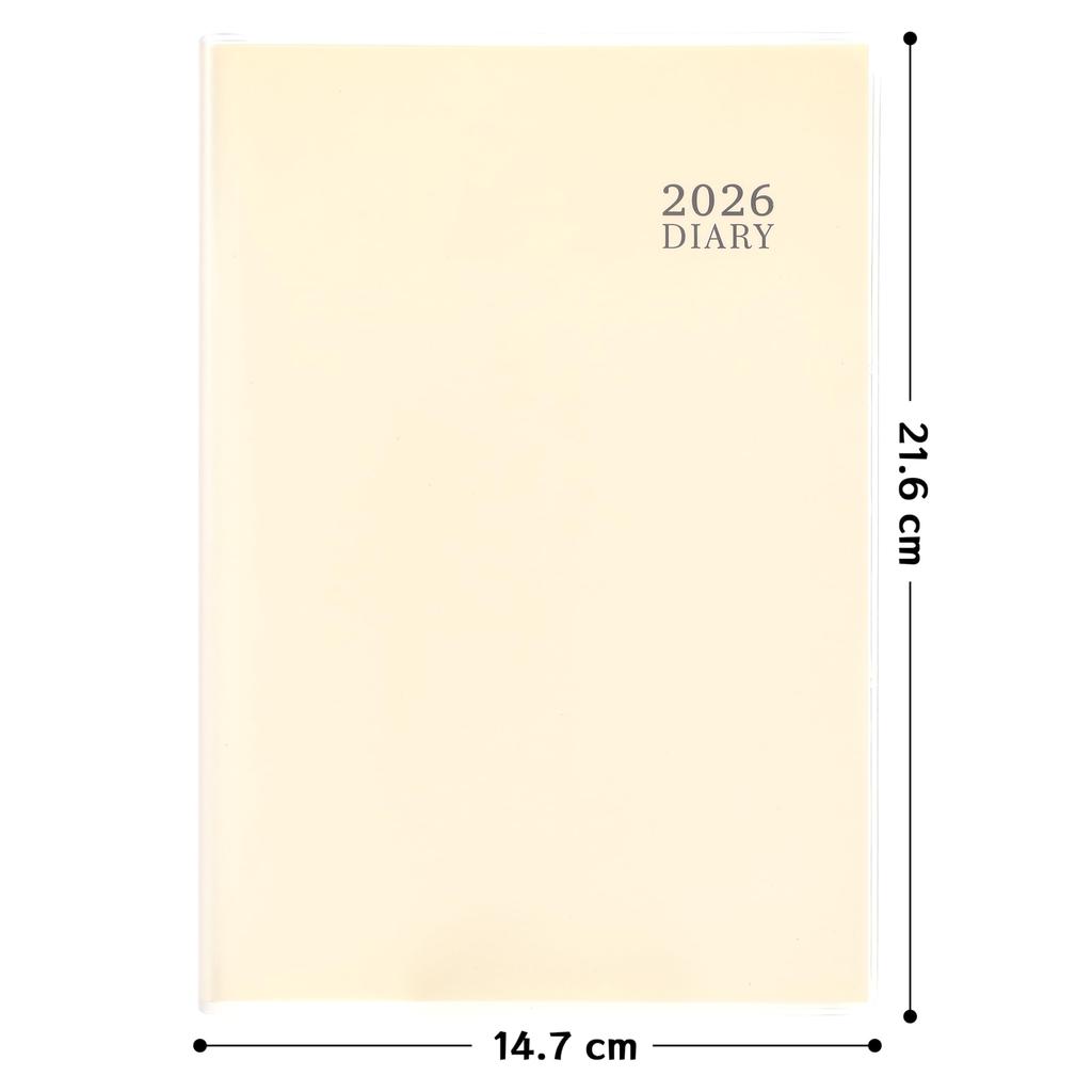 2026 A5 Daily 2026 December Planner, Size, Diary, White, (Starts 2025)
