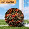 1PC Abstract Patterns Size 5 Soccer Balls, Anti-Slip, Outdoor Sport, a Unique Gift, Birthdays, Christmas gifts Valentine'S Day gifts A38