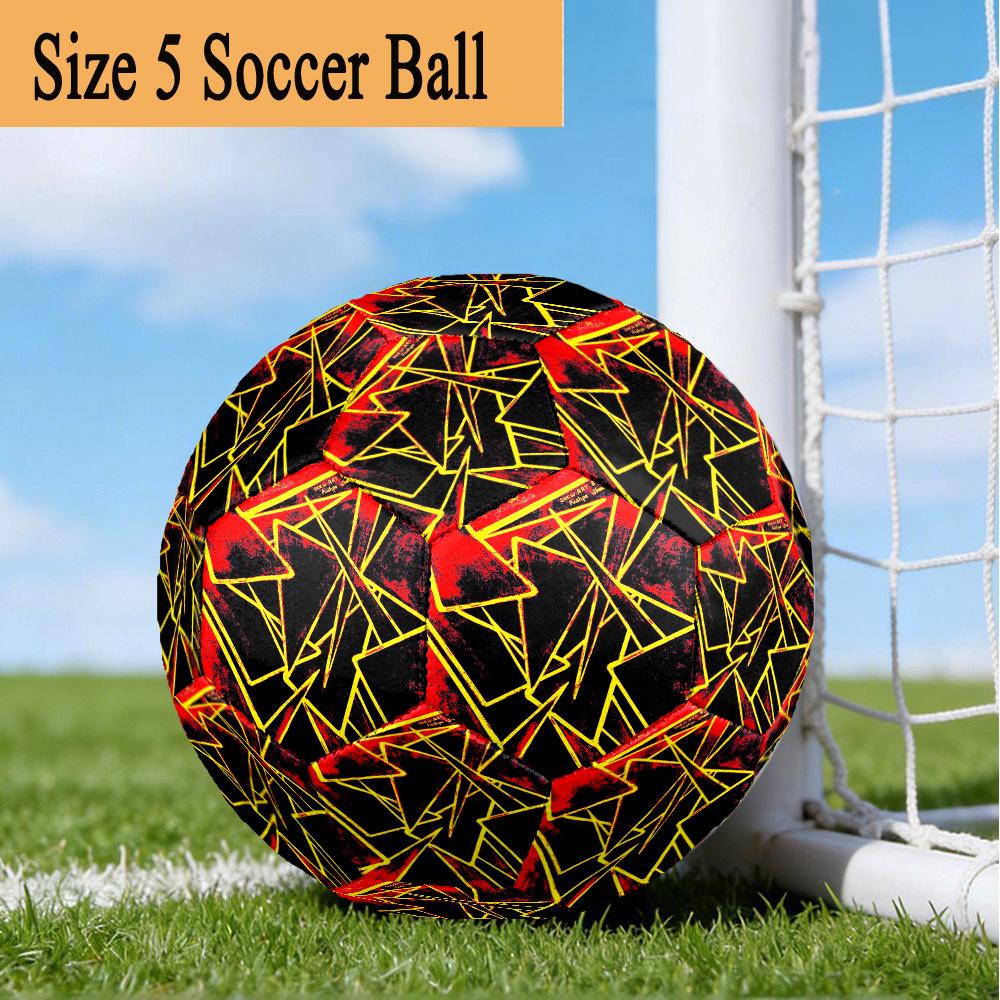 1PC Abstract Patterns Size 5 Soccer Balls, Anti-Slip, Outdoor Sport, a Unique Gift, Birthdays, Christmas gifts Valentine'S Day gifts A38