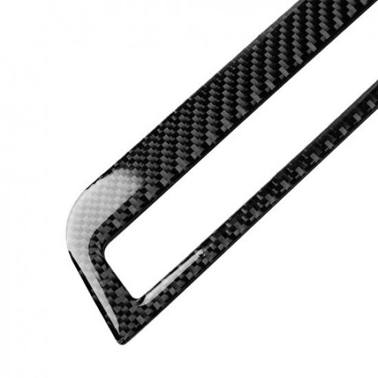 Carbon Fiber CD Seat Heat Console Sticker Trim For Mercedes Benz GLA CLA A-W×2