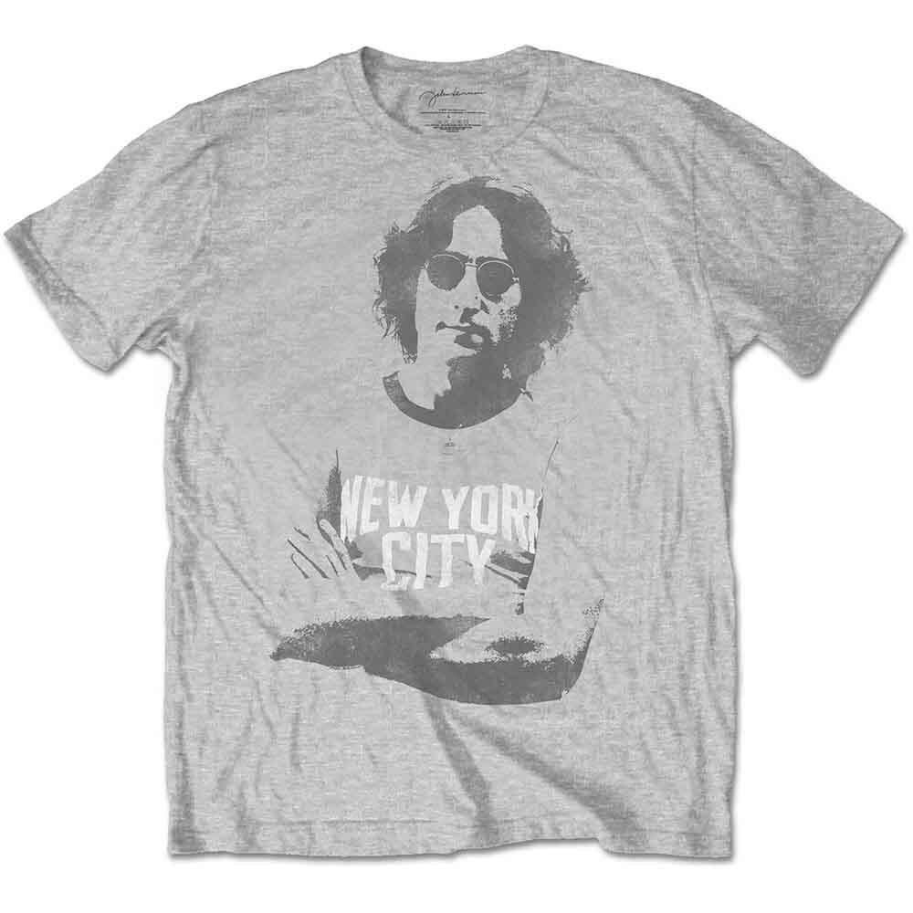 Футболка John Lennon NYC Серая Новая Унисекс Футболка XXXXL