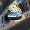 For Nissan Qashqai 2007 2008 2009-2013 ABS Car Rearview Side Mirror Cover Wing Cap Exterior Door Trim Adhesive Sticker Parts