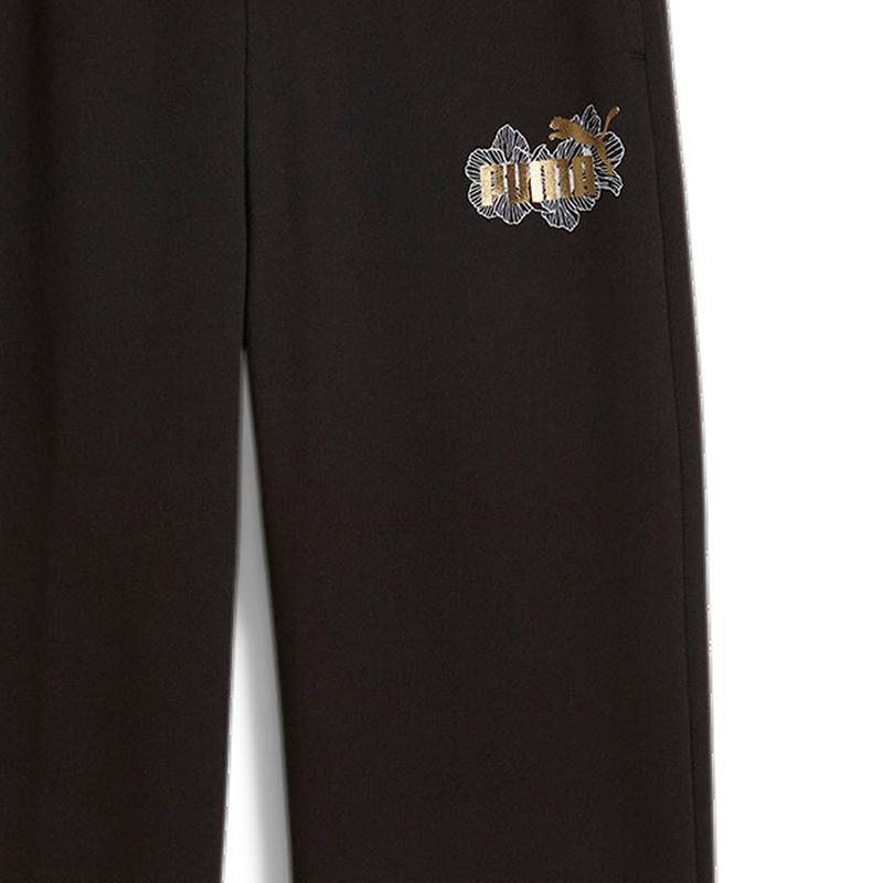 Puma Simple Fashion Soft Straight Leg Casual Pants Women Bottoms Black 685573-01