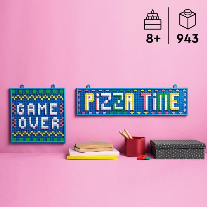 LEGO 41952 DOTS Le Grand Tableau À Message Personnalisable, Activité Manuelle, Création De Décoration, Cadeau Filles Et Garçons