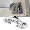 10Pcs Cold Rolled Steel Bridge Shape   Punch Cabinet Door Furniture Hinge #1