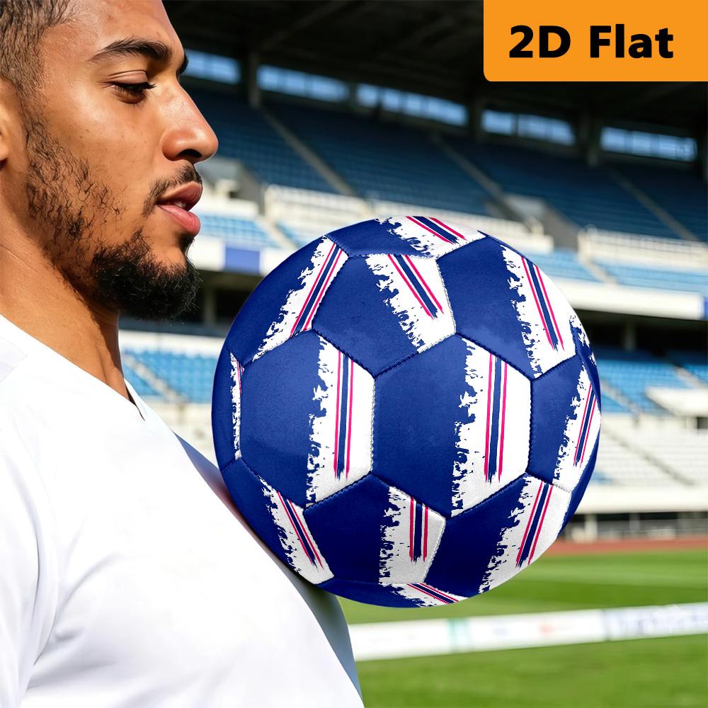 French Flag Size Soccer Ball High Elasticity Match Universal Unique Soccer Gift Football Suitable For Both Training And Competition Outdoor Sports