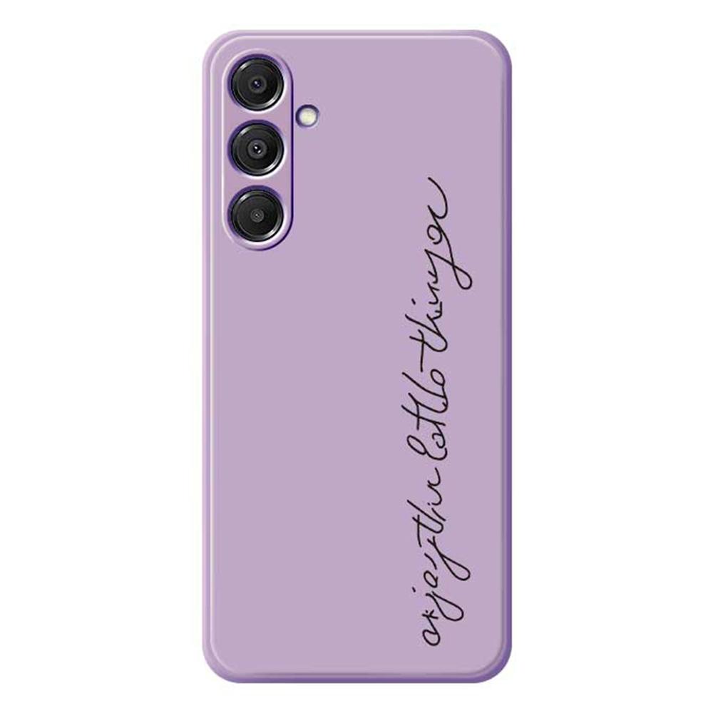 For Samsung Galaxy A16 5G/4G Case WordArt Pattern Printing Straight Edge TPU Phone Back Cover