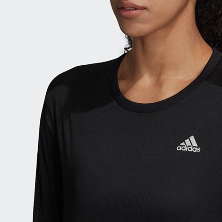 Adidas OTR Long Sleeve Tee Women Athletic Apparel Black GL7984