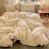 Trendy Double-Sided Cotton Dorm Bedding Set, Fresh Style, 3-Piece or 4-Piece Options