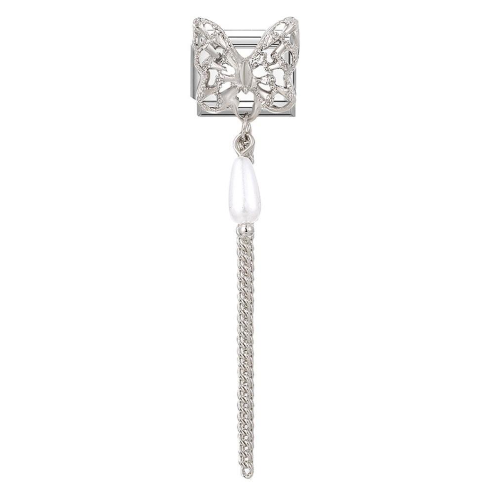Butterfly Bow Knot Zircon Bracelet Links Stainless Steel Bracelet Links  Bracelet Crafting