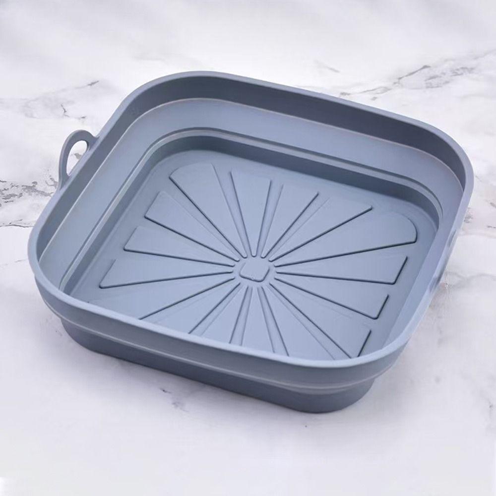 Square Round Air Fryer Silicone Liner Foldable Air Fryer Mat  Kitchen Accessories