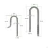 Aquarium Inflow Outflow Pipe Kit Rust Resistant Surface Skimmer Set Easy to Clean Canister