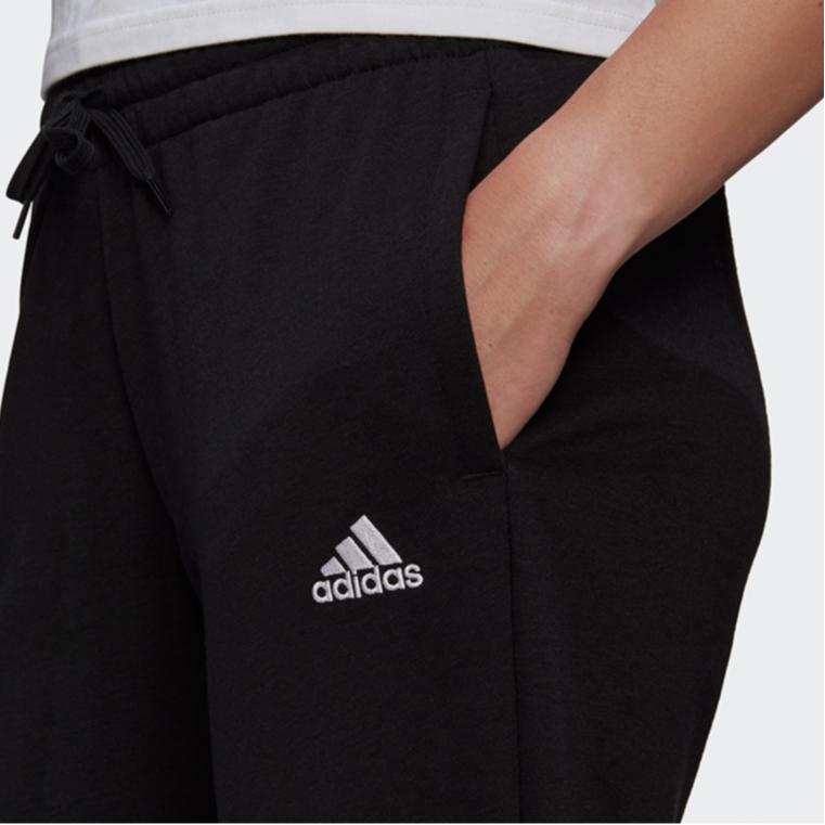 Adidas Womens Running Training Lace-Up Cuffed Sports Nine-Point Knitted Pants Women Bottoms Black GM5541