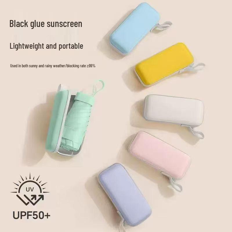 Compact Mini Umbrella: 50% Off, UV Protection, Ultra-Light & Portable for Sun and Rain