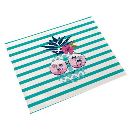 Unique Waterproof Heat Insulation Reusable Machine Washable Pineapple Table Pad for Restaurant Bowl Pad