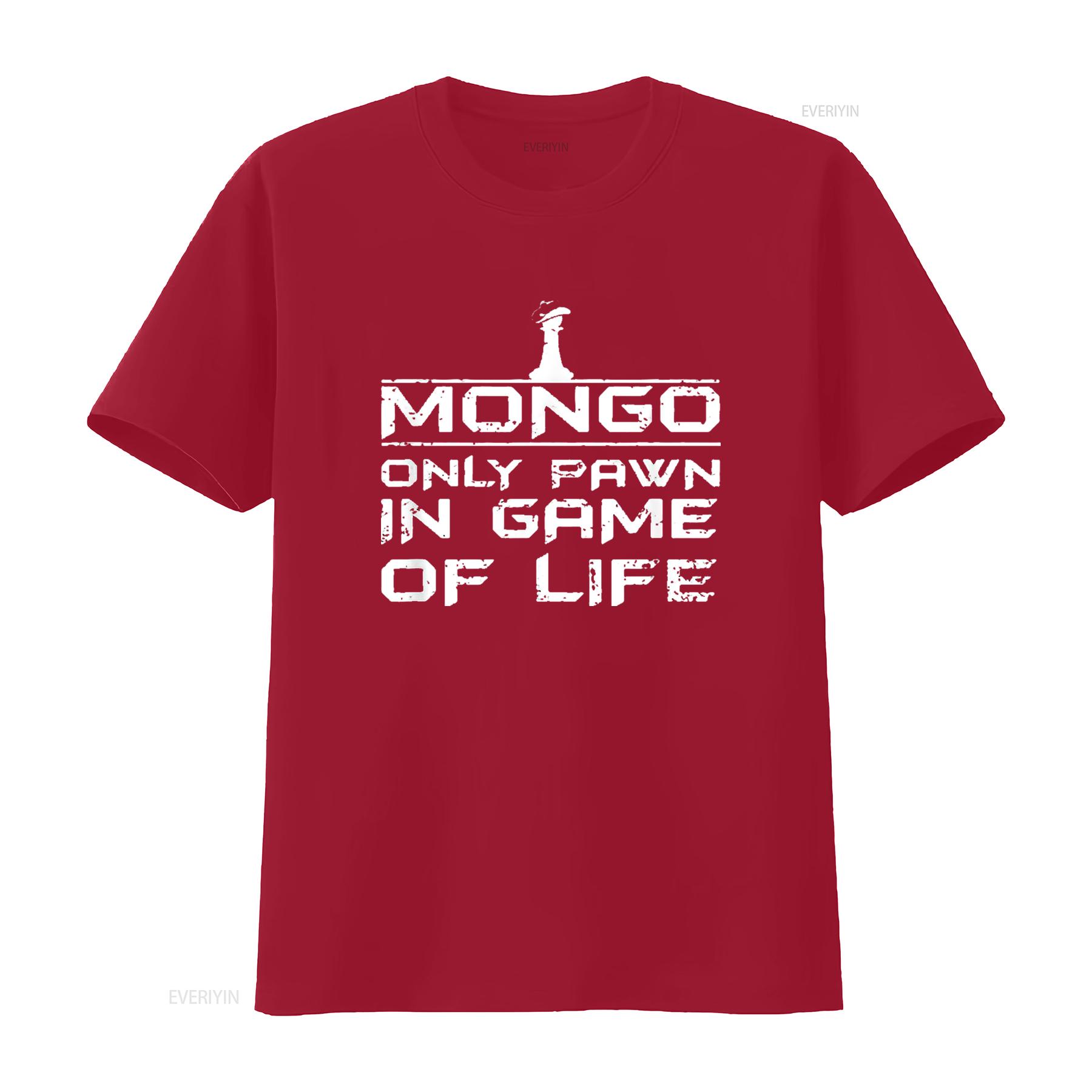 Mens Mongo Only Pawn In Game Of Life T Shirt Black vintage Washed Unisex Stylish Top For Everyday Wear Stretched Comfortable S
