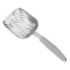 Aluminum Alloy Pet Cat Litter Scoop Sifter Shovel Hollow Dog Puppy Waste Holder(Black)