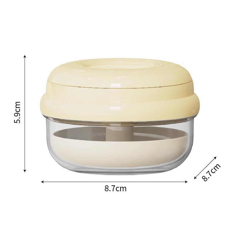 Multifunctional Double-layer Dental Brace Cleaning Storage Box, Portable and Sealed Denture Cleaning Box, Round Elastic Lifting Dental Brace Box