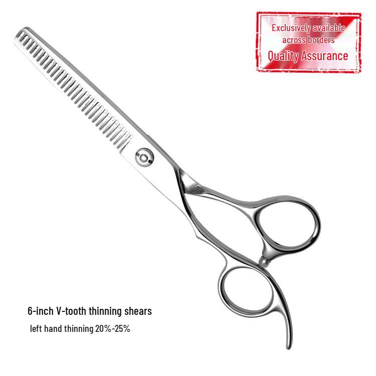 

Набор парикмахерских ножниц для левой руки: 6 Ножницы из нержавеющей стали 440C прямые и филировочные