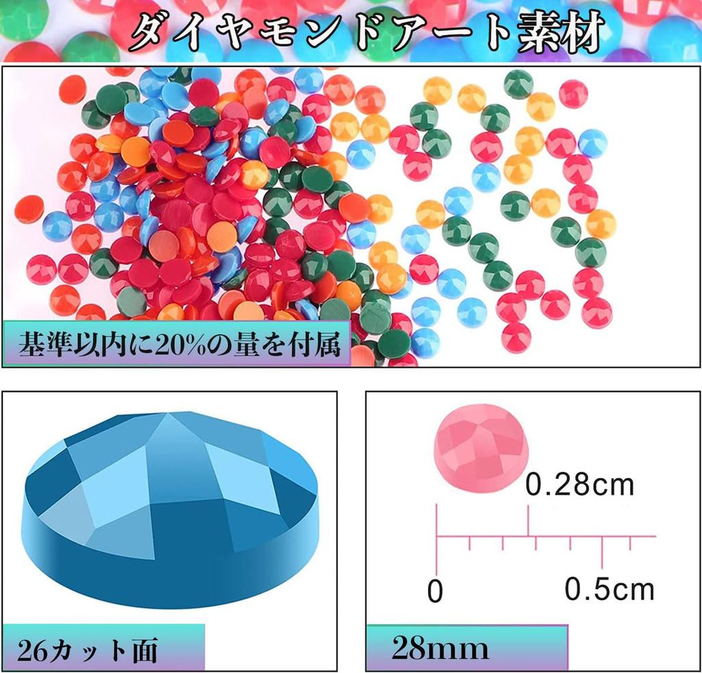 LEADINTOP Diamond Art Kit, 4 Cute Animals, Diamond Painting Mosaic Art, Round Beads, Popular DIY Craft Kit for Kids and Adults, Beginners, 30x40cm