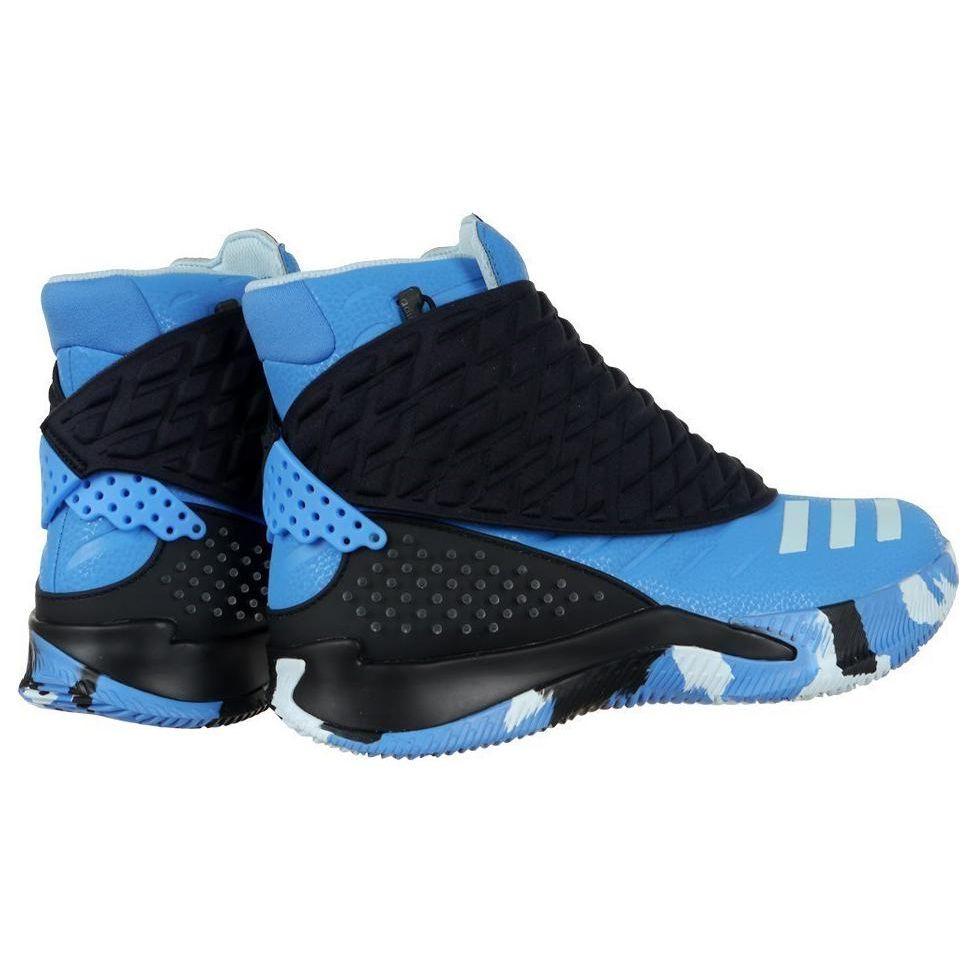 Adidas 365 X Comfortable Shock Absorbing Durable High Top Retro Basketball Shoes Men Sneaker Blue Black AQ7782
