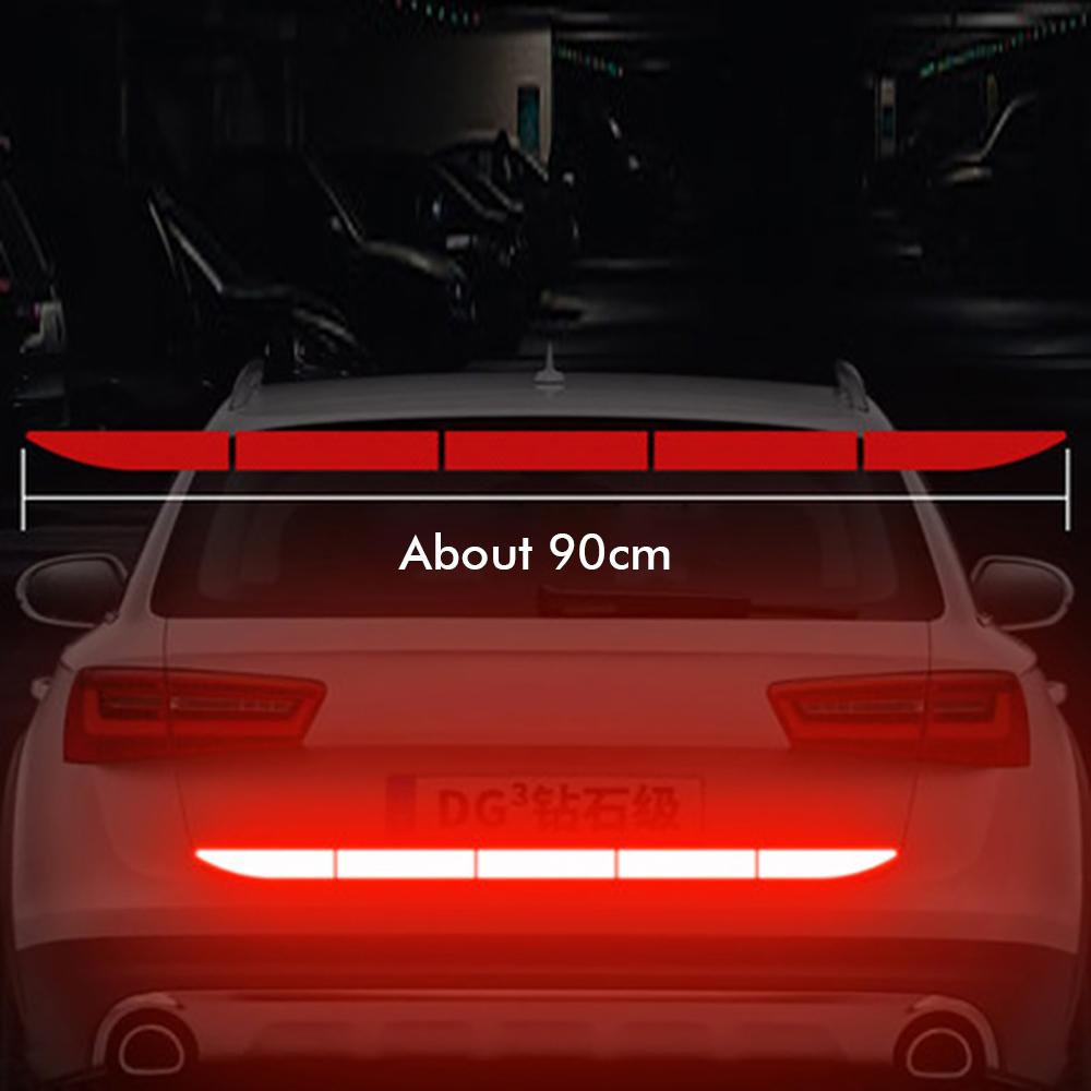 Reflective Car Sticker Warning Safety Tape Anti Collision Warning Reflective Sticker for Automobile Trunk Night Reflective Strip