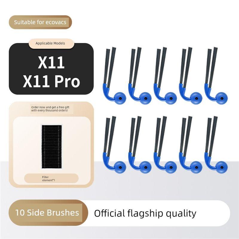 Suitable for Ecovacs X11 Sweeping Robot Accessories Pro Side Brush Roller Brush Filter Mop Dust Bag Cleaning Fluid Consumables