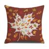 Pillow Cover Autumn Maple Leaf Linen Print Home Living Room Decoration Pillow Cover Bedroom Cushion Cover