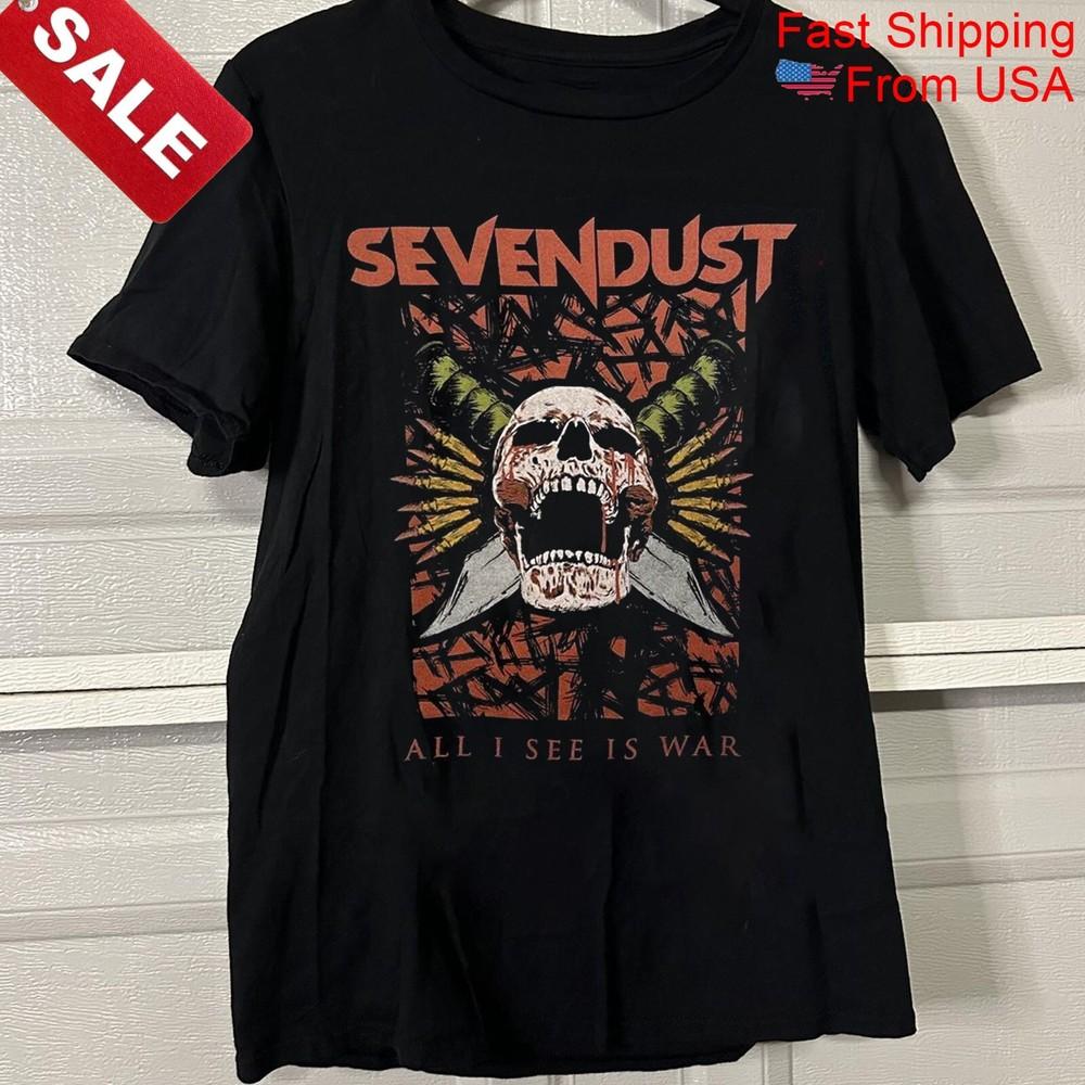 Sevendust All I See Is War Gift For Fans Unisex S-5XL Shirt Unisex T-Shirt S