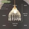 American Retro Crystal Chandelier for Hallway, Bedside, Balcony, and Cloakroom.
