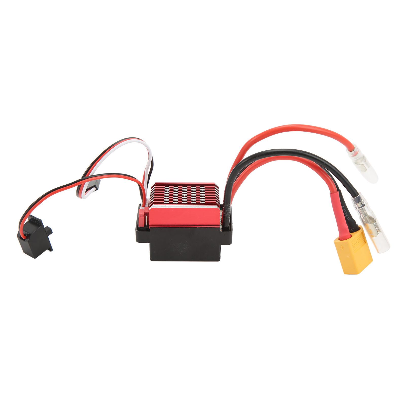 

60A Brushed ESC XT60 Plug 6V 2A BEC Output 1/10 RC Car Brushed Electric Speed Controller for Traxxas for HSP for Redcat
