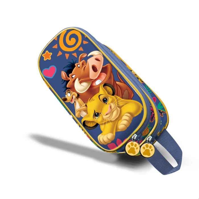 Trousse Double 3D - KARACTERMANIA - Disney Roi Lion - Bleu - Taille Unique - Enfant blu