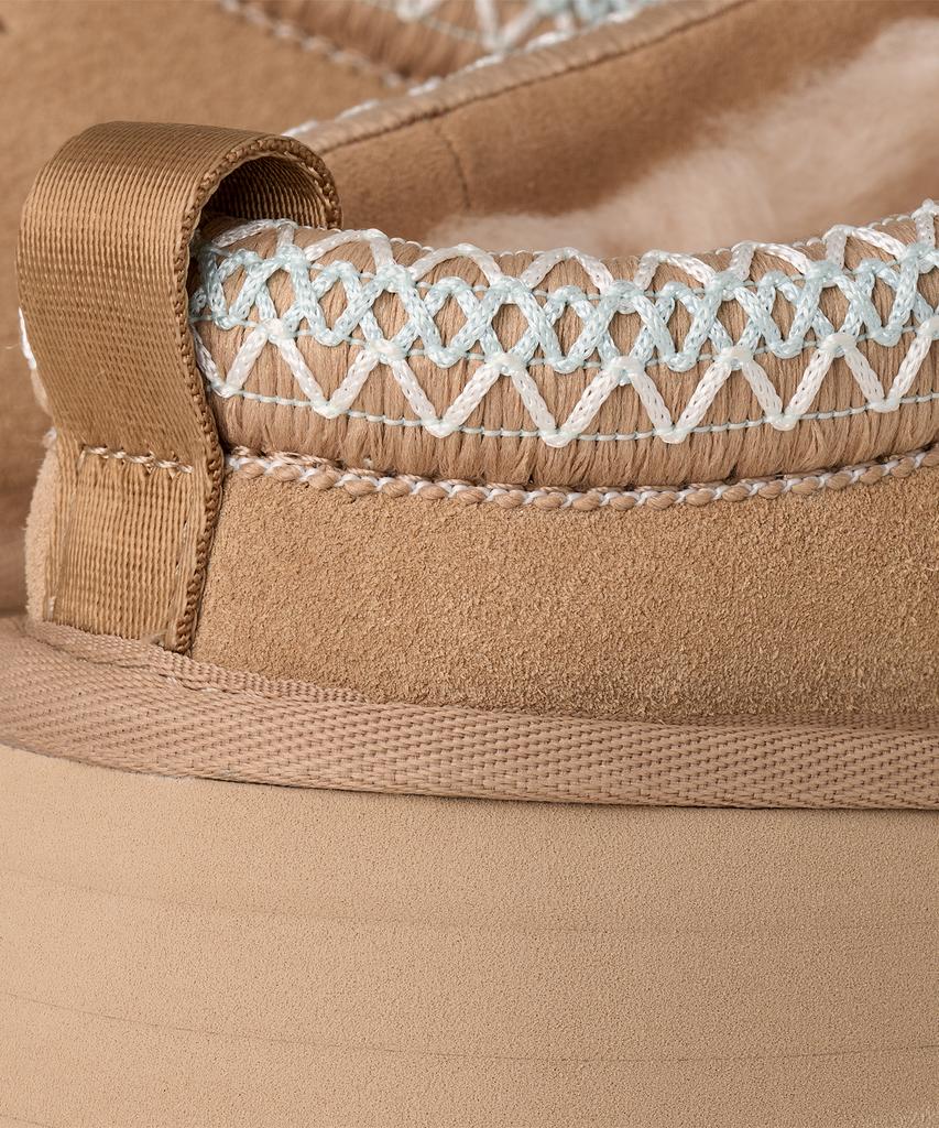 Ugg [Women] Stitch Collar Platform Slippers (Taz Ii) - Sand / 1174471-San
