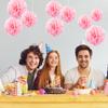 1pcs Set 7.8inch Pink Paper Pom Pom Paper Balls Pom Pom Paper For Birthday Party Flower Balls Paper Hanging Flowers