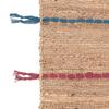 Tapis - Jute et laine - Lignes colorées - 50x150 cm - Intérieur